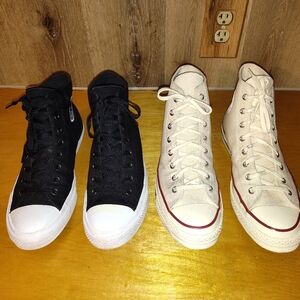 Two Pairs Converse Chuck Taylors Men's size 11